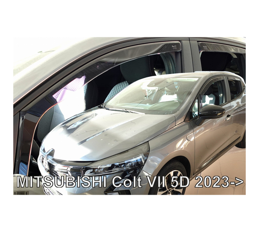 ΑΝΕΜΟΘΡΑΥΣΤΕΣ ΓΙΑ MITSUBISHI COLT 5D 2023+ ΖΕΥΓΑΡΙ ΑΠΟ ΕΥΚΑΜΠΤΟ ΦΙΜΕ ΠΛΑΣΤΙΚΟ HEKO - 4 ΤΕΜ.