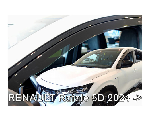 ΑΝΕΜΟΘΡΑΥΣΤΕΣ ΓΙΑ RENAULT RAFALE 5D 2024+ ΣΕΤ ΑΥΤΟΚΙΝΗΤΟΥ ΑΠΟ ΕΥΚΑΜΠΤΟ ΦΙΜΕ ΠΛΑΣΤΙΚΟ HEKO - 4 ΤΕΜ.