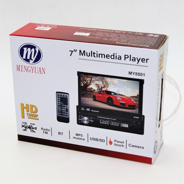 7'' MULTIMEDIA PLAYER RADIO BT MP5 USB/SD CAMERA AU-ΜΥ-8801