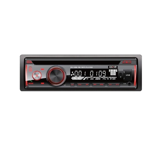 ΡΑΔΙΟ GEAR GR-3249BT CD/FM/USB/SD/MP3/BLUETHOOTH 4x60W GEAR ΜΕ REMOTE CONTROL (ΚΟΚΚΙΝΟΣ ΦΩΤΙΣΜΟΣ)