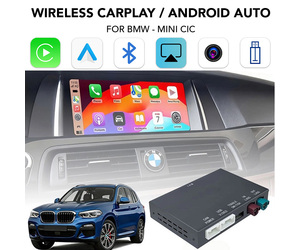 LENOVO LTP BM2906F CPAA (WIRELESS CARPLAY / ANDROID AUTO BOX for BMW - MINI (CIC system) with 2 cameras FRONT - REAR)