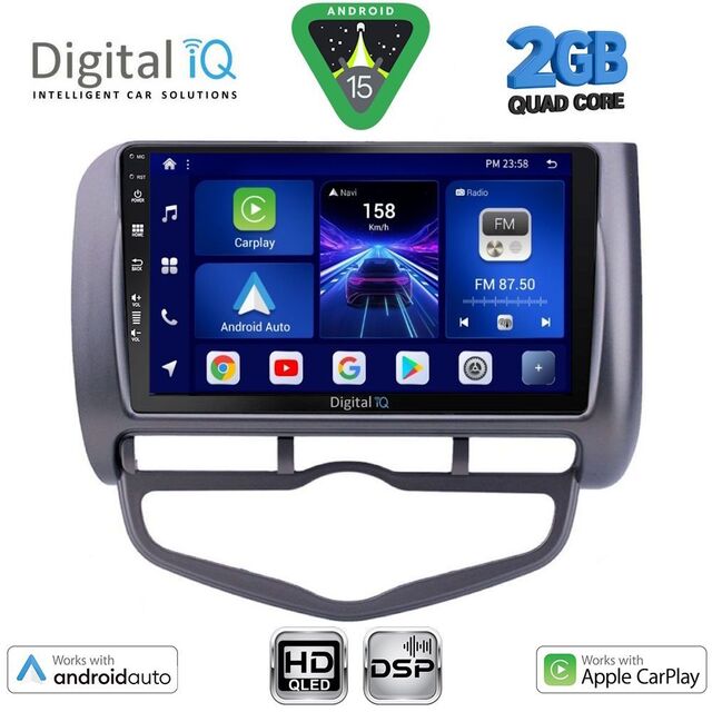 DIGITAL IQ BXC 3210_CPAA CLIMA (9inc) MULTIMEDIA TABLET for HONDA JAZZ mod. 2002-2008