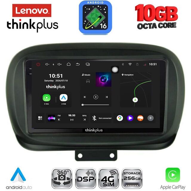 LENOVO LTM 11134_CPA (9inc) MULTIMEDIA TABLET for FIAT 500Χ mod. 2014-2024