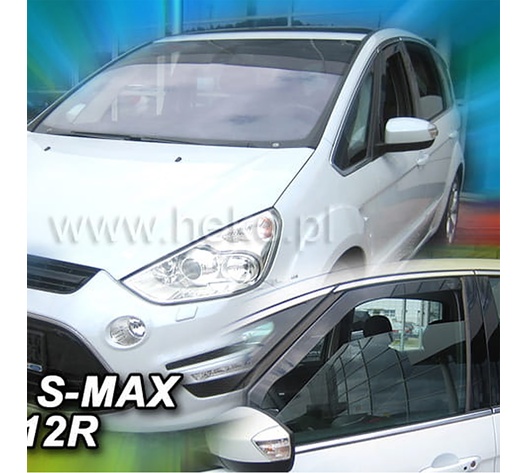 ΑΝΕΜΟΘΡΑΥΣΤΕΣ ΓΙΑ FORD S-MAX 5D 2010-2014 ΖΕΥΓΑΡΙ ΑΠΟ ΕΥΚΑΜΠΤΟ ΦΙΜΕ ΠΛΑΣΤΙΚΟ HEKO - 2 ΤΕΜ.