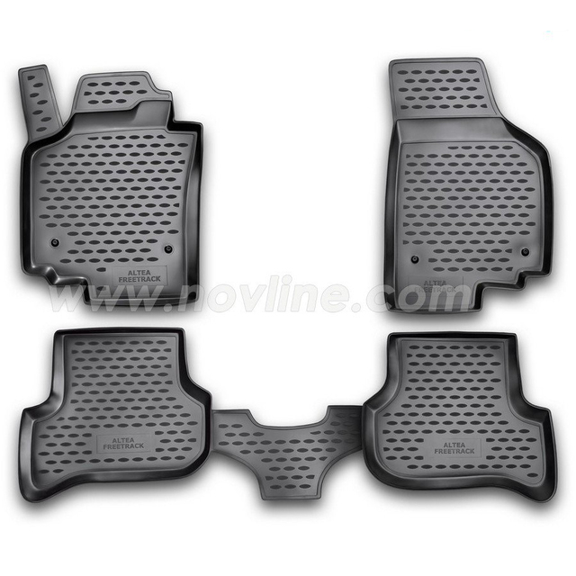 ΠΑΤΑΚΙΑ ΣΕ ΣΚΑΦΗ TPE ΛΑΣΤΙΧΟ ΓΙΑ SEAT ALTEA XL 01/2006-2015  ΣΕ ΜΑΥΡΟ ΧΡΩΜΑ NOVLINE - 4 ΤΕΜ.