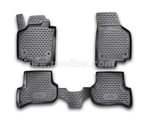 ΠΑΤΑΚΙΑ ΣΕ ΣΚΑΦΗ TPE ΛΑΣΤΙΧΟ ΓΙΑ SEAT ALTEA XL 01/2006-2015  ΣΕ ΜΑΥΡΟ ΧΡΩΜΑ NOVLINE - 4 ΤΕΜ.