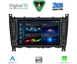 DIGITAL IQ BLD 093_CPA (8" DECK) MULTIMEDIA SYSTEM for MERCEDES C (W203) - CLK (W209) mod. 2004-2008