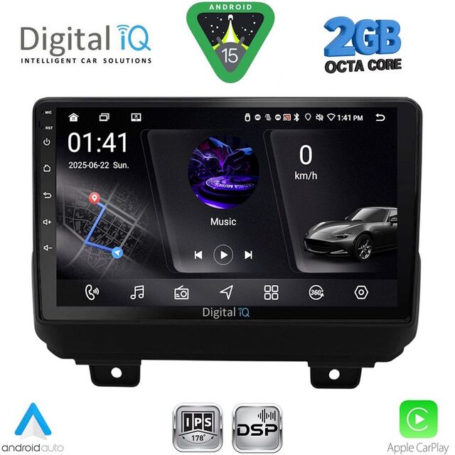 DIGITAL IQ RSF 4298_CPA (9inc) MULTIMEDIA TABLET for JEEP WRANGLER mod. 2018-2026