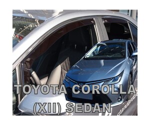 ΑΝΕΜΟΘΡΑΥΣΤΕΣ ΓΙΑ TOYOTA COROLLA XII 4D SEDAN 2018+ ΣΕΤ ΑΥΤΟΚΙΝΗΤΟΥ ΑΠΟ ΕΥΚΑΜΠΤΟ ΦΙΜΕ ΠΛΑΣΤΙΚΟ HEKO - 4 ΤΕΜ.