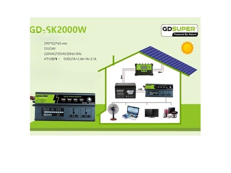 ΜΕΤΑΤΡΟΠΕΑΣ ΡΕΥΜΑΤΟΣ 2000W PLUG-IN GD-SK2000W