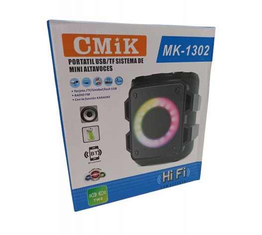 ΦΟΡΗΤΟ ΗΧΕΙΟ ΜΕ LED ΦΩΤΙΣΜΟ MK-1302