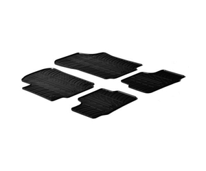 LAMPA - ΠΑΤΑΚΙΑ ΑΥΤΟΚΙΝΗΤΟΥ ΑΠΟ ΛΑΣΤΙΧΟ ΓΙΑ SEAT MII 3D 05/2012-2019 / VW UP 2012-2019 / SKODA CITIGO 05/2012-2019 ΣΕ ΜΑΥΡΟ ΧΡΩΜΑ ME ΚΟΥΜΠΩΜΑΤΑ - 4 ΤΕΜ.