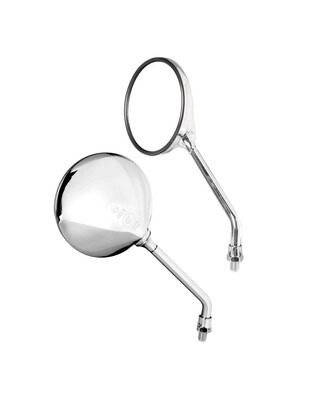 ΚΑΘΡΕΠΤΕΣ MOTO OPAL CHROME ΣΤΡΟΓΓΥΛΟΙ M10x1,25 DX ΧΡΩΜΙΟ LAMPA - 2 τεμ.