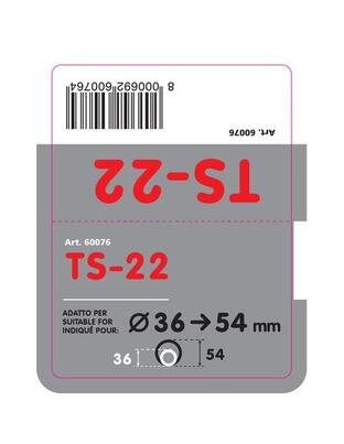ΑΚΡΟ ΕΞΑΤΜΙΣΗΣ TS-22 Φ 36-54mm - ΔΙΠΛΗ ΑΠΟΛΗΞΗ