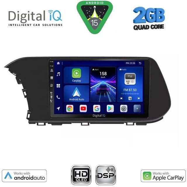 DIGITAL IQ BXC 3220_CPAA (10inc) MULTIMEDIA TABLET for HYUNDAI i20 - BAYON mod. 2021-2026