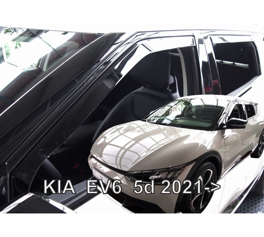 ΑΝΕΜΟΘΡΑΥΣΤΕΣ ΓΙΑ KIA EV6 5D 2021+ ΣΕΤ ΑΥΤΟΚΙΝΗΤΟΥ ΑΠΟ ΕΥΚΑΜΠΤΟ ΦΙΜΕ ΠΛΑΣΤΙΚΟ HEKO - 4 ΤΕΜ.