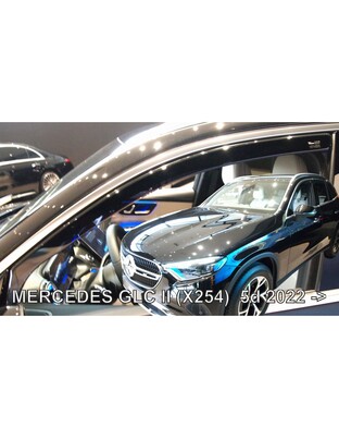 ΑΝΕΜΟΘΡΑΥΣΤΕΣ ΓΙΑ MERCEDES GLC X254 5D 2022+ - ΖΕΥΓΑΡΙ ΑΥΤΟΚΙΝΗΤΟΥ ΑΠΟ ΕΥΚΑΜΠΤΟ ΦΙΜΕ ΠΛΑΣΤΙΚΟ HEKO - 2 ΤΕΜ.