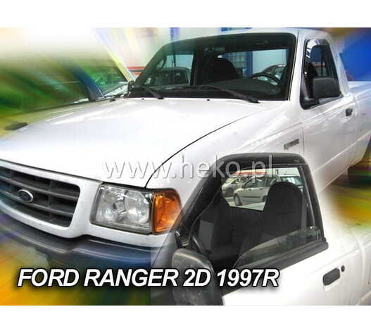 ΑΝΕΜΟΘΡΑΥΣΤΕΣ ΓΙΑ FORD RANGER PICK UP I 2D 1987-1997 / MAZDA B2500 PICKUP 1994-1997  ΖΕΥΓΑΡΙ ΑΠΟ ΕΥΚΑΜΠΤΟ ΦΙΜΕ ΠΛΑΣΤΙΚΟ HEKO - 2 ΤΕΜ.