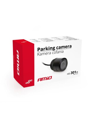 Amio – Κάμερα Οπισθοπορείας HD-301-IR Night Vision 28mm για Καθαρή Εικόνα & Ασφαλές Παρκάρισμα – 1 Τεμ. (01572/AM)