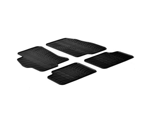 LAMPA - ΠΑΤΑΚΙΑ ΑΥΤΟΚΙΝΗΤΟΥ ΑΠΟ ΛΑΣΤΙΧΟ ΓΙΑ FIAT LINEA 01/2007-11/2014 ΣΕ ΜΑΥΡΟ ΧΡΩΜΑ ΧΩΡΙΣ ΚΟΥΜΠΩΜΑΤΑ - 4 ΤΕΜ.