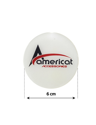 AMERICAT ΜΟΝΟΓΡΑΜΜΑ ΑΥΤΟΚΟΛΛΗΤΑ ΖΑΝΤΩΝ 6 cm ΛΕΥΚΟ/ΚΟΚΚΙΝΟ/ΜΑΥΡΟ ΣΜΑΛΤΟΥ - 4 ΤΕΜ.