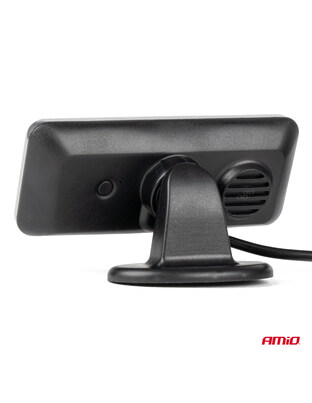 Amio - ΣΥΣΤΗΜΑ ΠΑΡΚΑΡΙΣΜΑΤΟΣ TRUCK (ΦΟΡΤΗΓΟΥ)12V ΜΕ 4 ΑΙΣΘΗΤΗΡΕΣ (ΜΑΥΡΟ) 19mm BUZZER & ΟΘΟΝΗ LED 3D - 1 ΤΕΜ. (03189/AM)