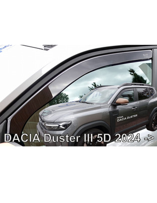 ΑΝΕΜΟΘΡΑΥΣΤΕΣ ΓΙΑ DACIA DUSTER 5D 2024+ ΖΕΥΓΑΡΙ ΑΠΟ ΕΥΚΑΜΠΤΟ ΦΙΜΕ ΠΛΑΣΤΙΚΟ HEKO - 2 ΤΕΜ
