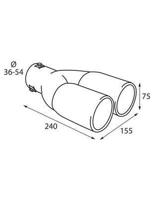 ΑΚΡΟ ΕΞΑΤΜΙΣΗΣ TS-23 Φ 36-54mm - ΔΙΠΛΗ ΑΠΟΛΗΞΗ