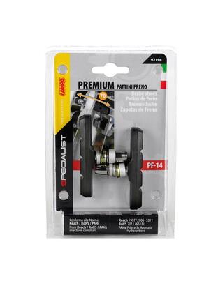 ΤΑΚΑΚΙΑ ΦΡΕΝΩΝ ΠΟΔΗΛΑΤΟΥ (RACING/CITY/MTB BIKE) PREMIUM 70mm PF-14  ΜΑΥΡΟ 2ΤΕΜ.