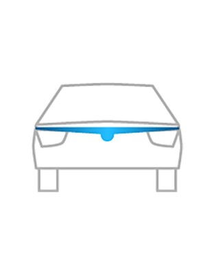 ΑΝΕΜΟΘΡΑΥΣΤΗΣ ΚΑΠΩ ΑΥΤΟΚΙΝΗΤΟΥ ΓΙΑ TOYOTA LAND CRUISER J100 1998-2007 ΑΠΟ ΕΥΚΑΜΠΤΟ ΦΙΜΕ ΠΛΑΣΤΙΚΟ HEKO - 1 ΤΕΜ.