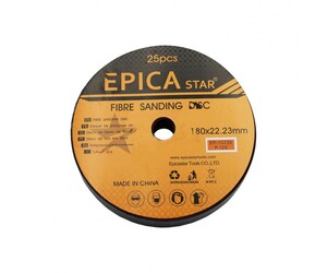 ΓΥΑΛΟΧΑΡΤΟ ΔΙΣΚΟΣ P120 180x22.23mm 1ΤΜΧ EPICA STAR EP-10229