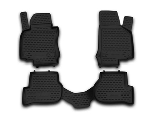 ΠΑΤΑΚΙΑ ΣΕ ΣΚΑΦΗ TPE ΛΑΣΤΙΧΟ ΓΙΑ SKODA OCTAVIA 5 09/2004-2013  ΣΕ ΜΑΥΡΟ ΧΡΩΜΑ NOVLINE - 4 ΤΕΜ.