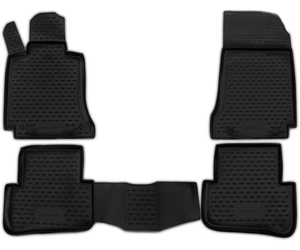 ΠΑΤΑΚΙΑ ΣΕ ΣΚΑΦΗ TPE ΛΑΣΤΙΧΟ ΓΙΑ MERCEDES C CLASS W204 2007-2014  ΣΕ ΜΑΥΡΟ ΧΡΩΜΑ NOVLINE - 4 ΤΕΜ.
