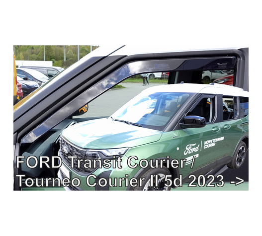 ΑΝΕΜΟΘΡΑΥΣΤΕΣ ΓΙΑ FORD TRANSIT COURIER / TOURNEO COURIER 5D 2023+ ΖΕΥΓΑΡΙ ΑΠΟ ΕΥΚΑΜΠΤΟ ΦΙΜΕ ΠΛΑΣΤΙΚΟ HEKO - 2 ΤΕΜ.