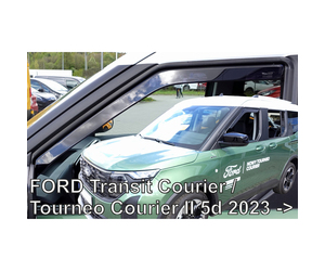 ΑΝΕΜΟΘΡΑΥΣΤΕΣ ΓΙΑ FORD TRANSIT COURIER / TOURNEO COURIER 5D 2023+ ΖΕΥΓΑΡΙ ΑΠΟ ΕΥΚΑΜΠΤΟ ΦΙΜΕ ΠΛΑΣΤΙΚΟ HEKO - 2 ΤΕΜ.