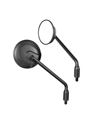 ΚΑΘΡΕΠΤΕΣ MOTO NEO CLASSIC ΣΤΡΟΓΓΥΛΟΙ M10x1,25 DX ΜΑΥΡΟΙ LAMPA - 2 τεμ.
