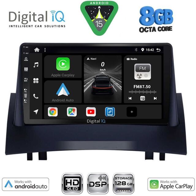 DIGITAL IQ BXF 18555_CPAA (9inc) MULTIMEDIA TABLET for RENAULT MEGANE 2 mod. 2002-2008