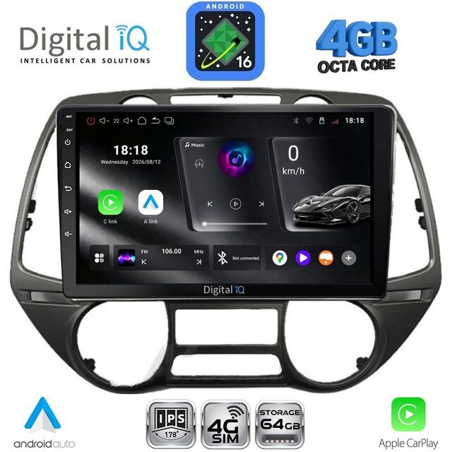 DIGITAL IQ RTG 6226_CPA  (9inc) MULTIMEDIA TABLET for HYUNDAI i20 mod. 2008-2014