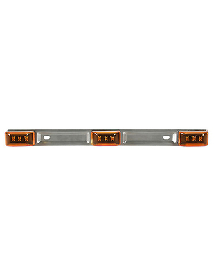ΜΕΤΑΛΛΙΚΗ ΜΠΑΡΑ ΜΕ 3 ΦΩΤΑ LED 24V