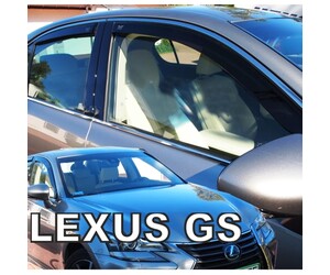 ΑΝΕΜΟΘΡΑΥΣΤΕΣ ΓΙΑ LEXUS GS IV 250 4D 2016+ ΣΕΤ ΑΥΤΟΚΙΝΗΤΟΥ ΑΠΟ ΕΥΚΑΜΠΤΟ ΦΙΜΕ ΠΛΑΣΤΙΚΟ HEKO - 4 ΤΕΜ.