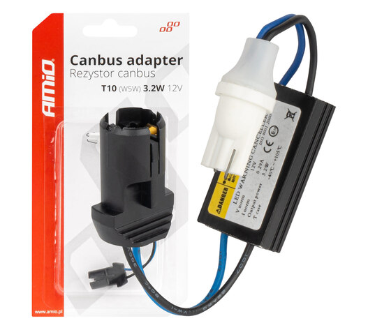 Amio - ΑΝΤΙΣΤΑΣΗ ΓΙΑ ΛΑΜΠΑΚΙΑ LED T10 W5W 12V 3.2W - 1 τεμ. (04087/AM)