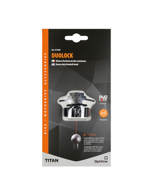 Ανταλλακτικός Αντάπτορας Duolock 19 mm της σειράς Titan Optiline, συμβατός με Βάσεις Στήριξης, Θήκες ή Αντάπτορες Κινητού Optiline ή Βάσεις Στήριξης Κινητού με μπίλια 19 mm