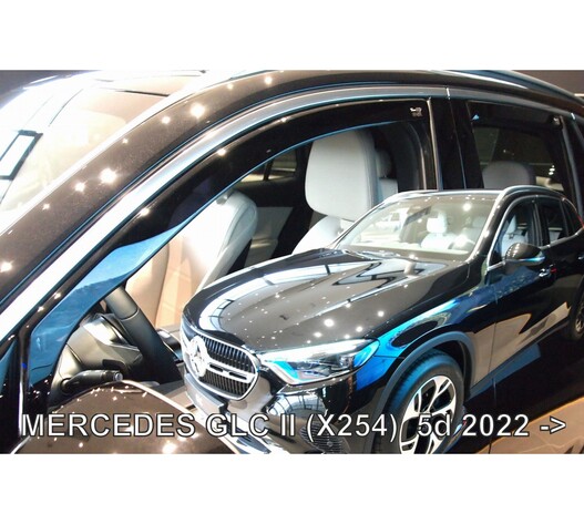 ΑΝΕΜΟΘΡΑΥΣΤΕΣ ΓΙΑ MERCEDES GLC X254 5D 2022+ - ΣΕΤ ΑΥΤΟΚΙΝΗΤΟΥ ΑΠΟ ΕΥΚΑΜΠΤΟ ΦΙΜΕ ΠΛΑΣΤΙΚΟ HEKO - 4 ΤΕΜ.