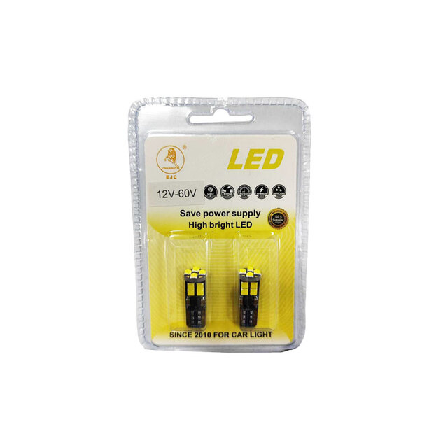 Λάμπες led T10 12SMD 2 τεμάχια canbus