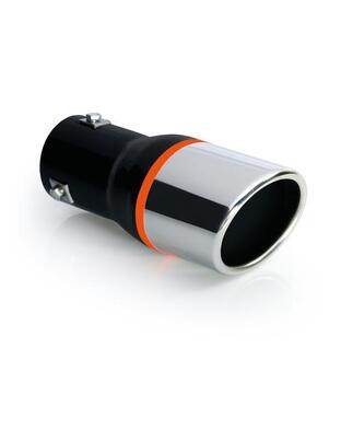 ΑΚΡΟ ΕΞΑΤΜΙΣΗΣ TS-25 Φ 37-58 mm - ΣΤΡΟΓΓΥΛΟ ΜΑΥΡΟ/ΙΝΟΧ