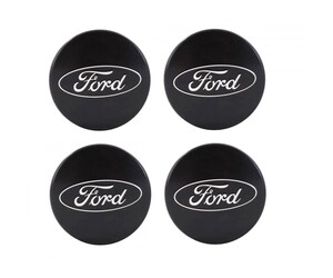Αυτοκόλλητα για κέντρο ζάντας μαύρα - Ford