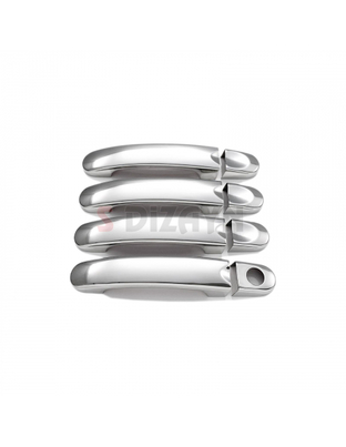 ΧΕΡΟΥΛΙΑ ΠΟΡΤΑΣ ΓΙΑ VW T5 CARAVELLE 2004+  ΧΡΩΜΙΟ ΜΕΤΑΛΛΙΚΑ 4ΤΕΜ.
