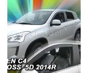 ΑΝΕΜΟΘΡΑΥΣΤΕΣ ΓΙΑ CITROEN C4 AIRCROSS 5D 2012 ΖΕΥΓΑΡΙ ΑΠΟ ΕΥΚΑΜΠΤΟ ΦΙΜΕ ΠΛΑΣΤΙΚΟ HEKO - 2 ΤΕΜ.