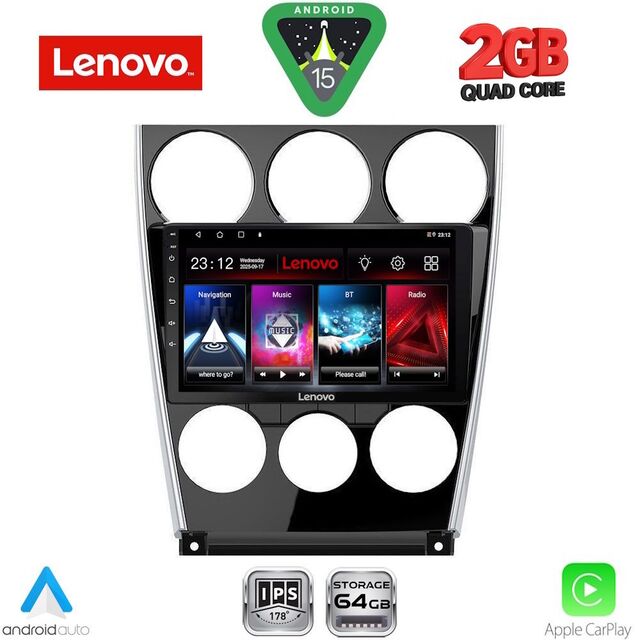 LENOVO LVD 2375_CPA (9inc) MULTIMEDIA TABLET for MAZDA 6 (FACELIFT) mod. 2005-2008