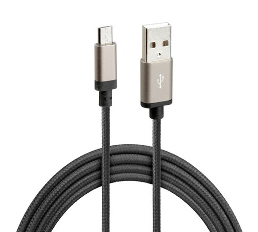 ΚΑΛΩΔΙΟ ΦΟΡΤΙΣΗΣ ΚΑΙ ΣΥΓΧΡΟΝΙΣΜΟΥ MICRO USB SUPER RESISTANT 100cm ΜΑΥΡΟ